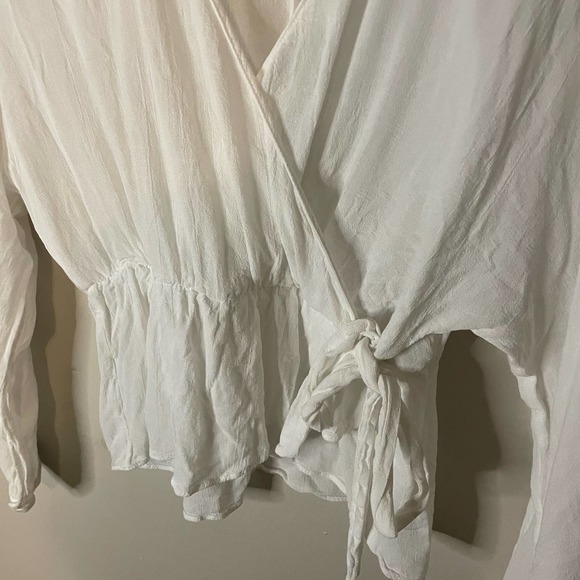 Zara white wrap top XS - Picture 4 of 5